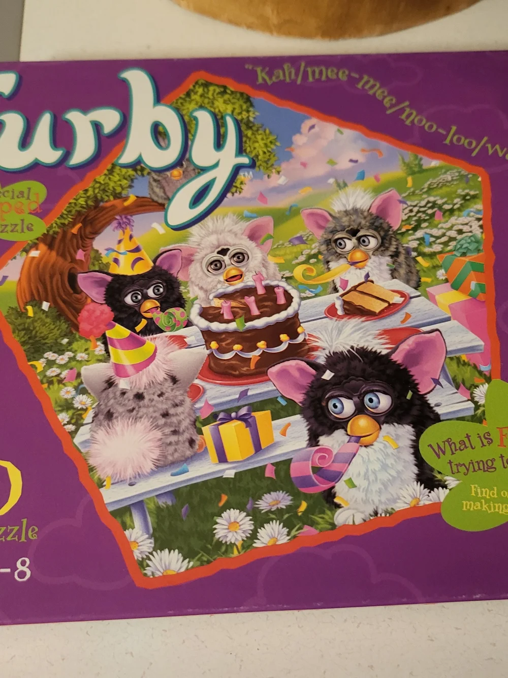Vintage 60 Piece Furby Puzzle “ Kah/mee-/noo-loo/wah!” Complete